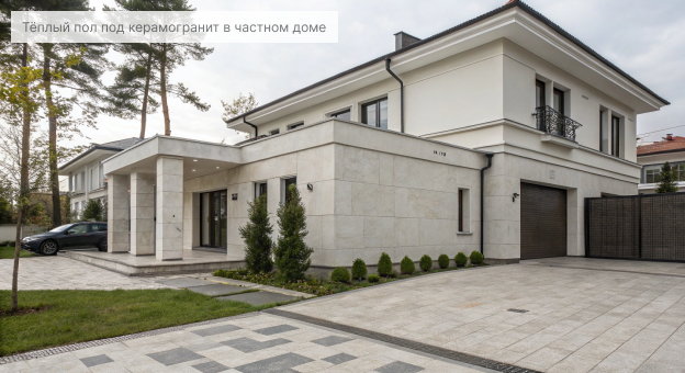 Тёплый пол под керамогранит в частном доме